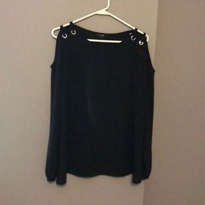 Black long sleeved blouse